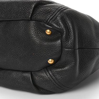 Prada Vitello Daino Tote Black 7 of 10