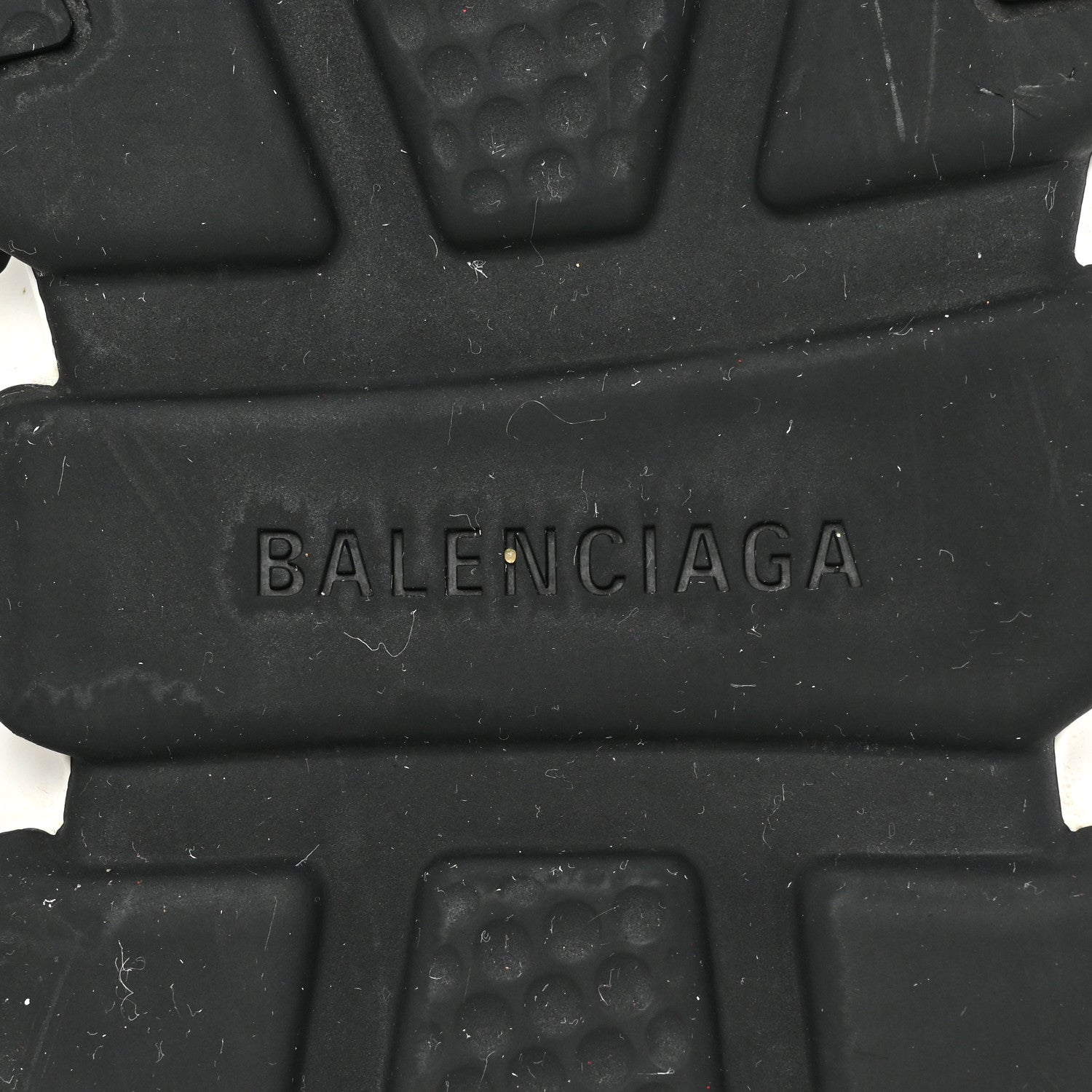 Balenciaga Neoprene Knit Allover Logo Bi-Color Sole Mens Speed Sneakers 11 Black White 7 of 9