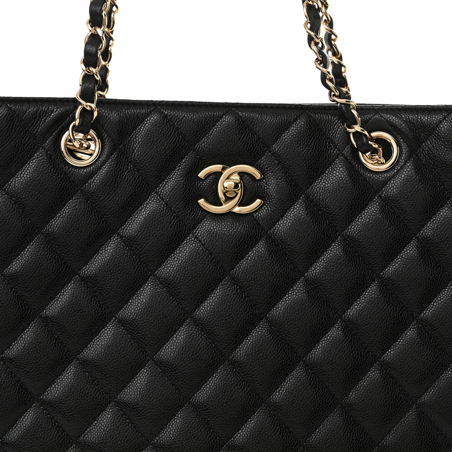 Chanel Caviar Quilted Large Shopping Tote Black 8 of 12