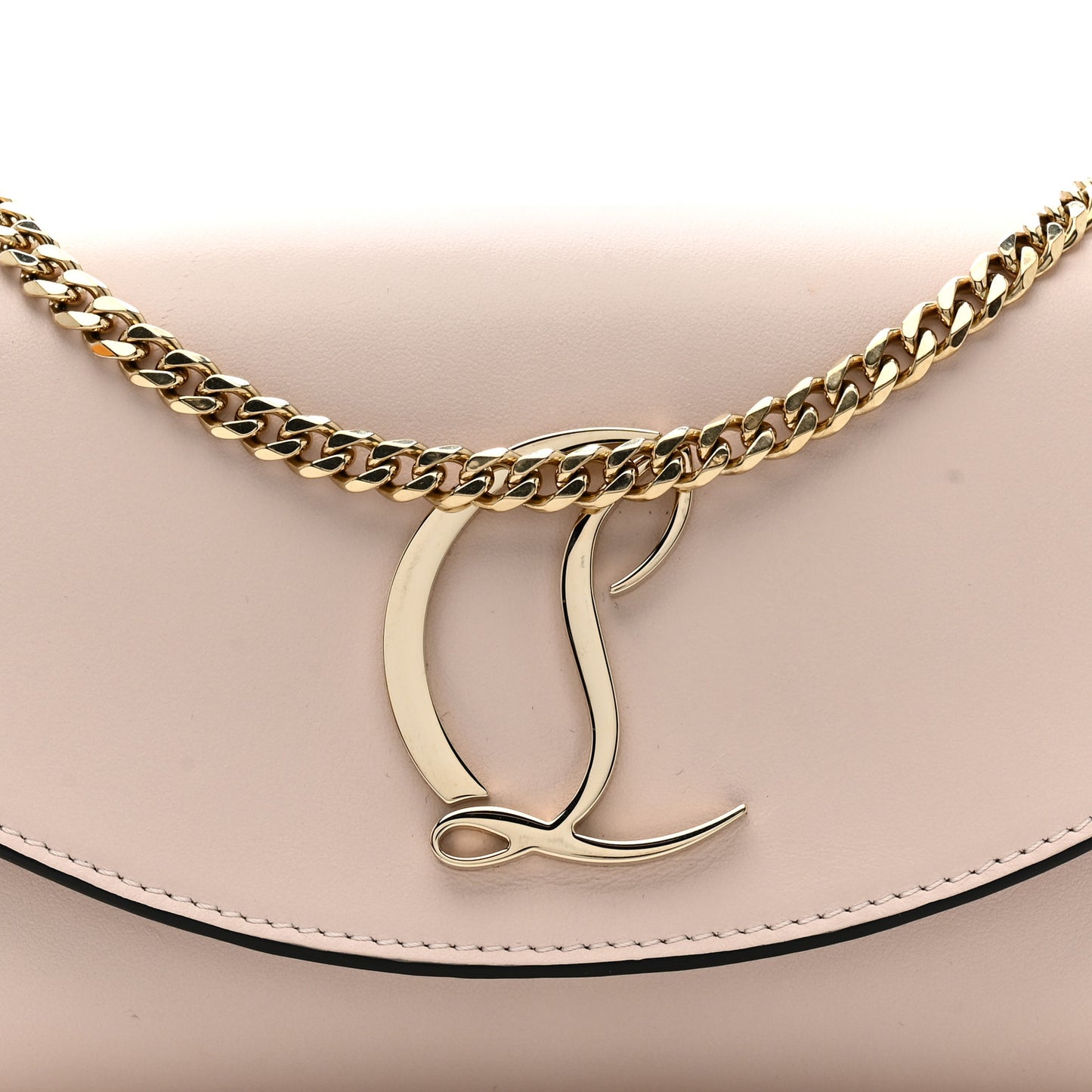 Calfskin Loubi54 Crossbody Clutch Rose de Chine