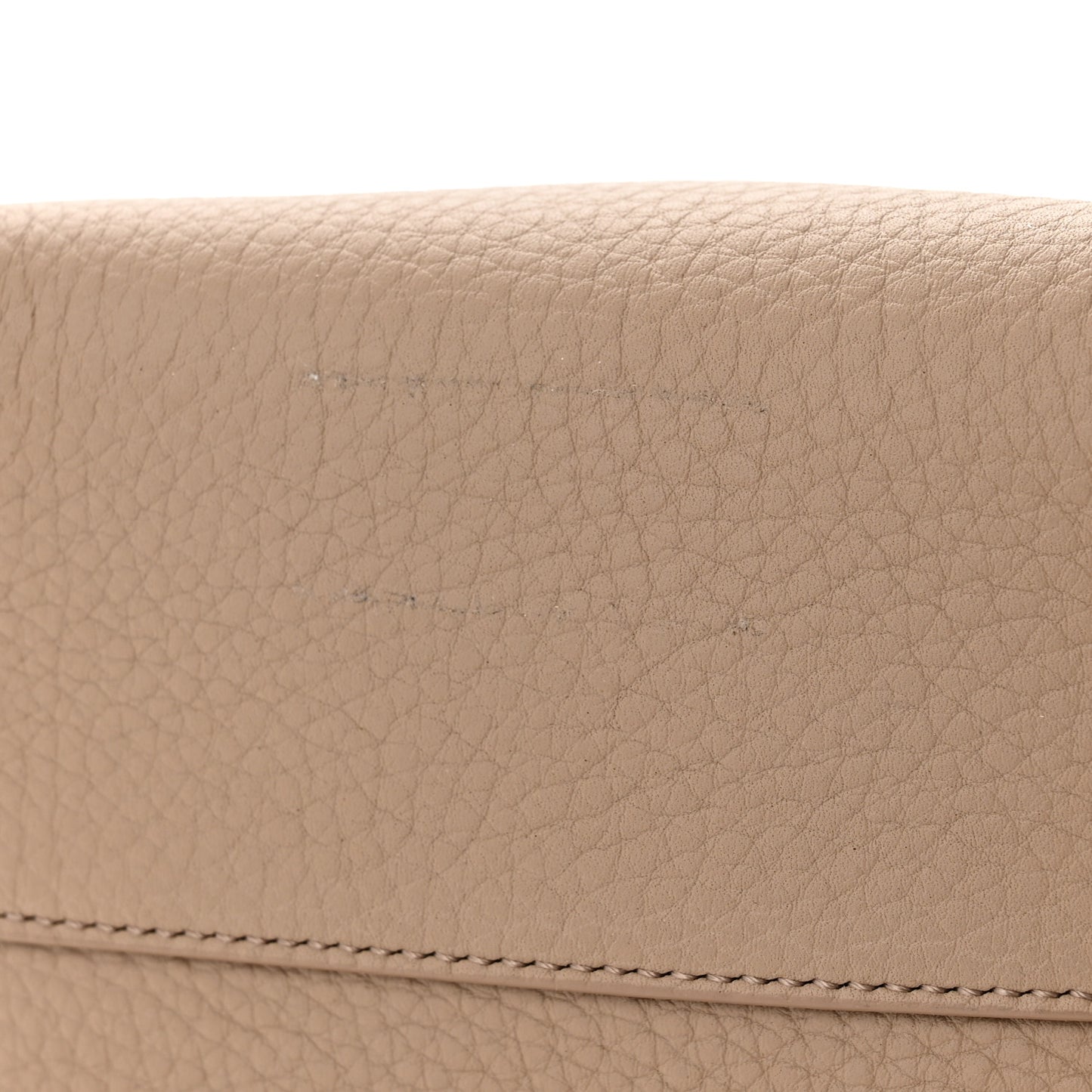 Grained Calfskin Small N/S Park Tote Dark Taupe