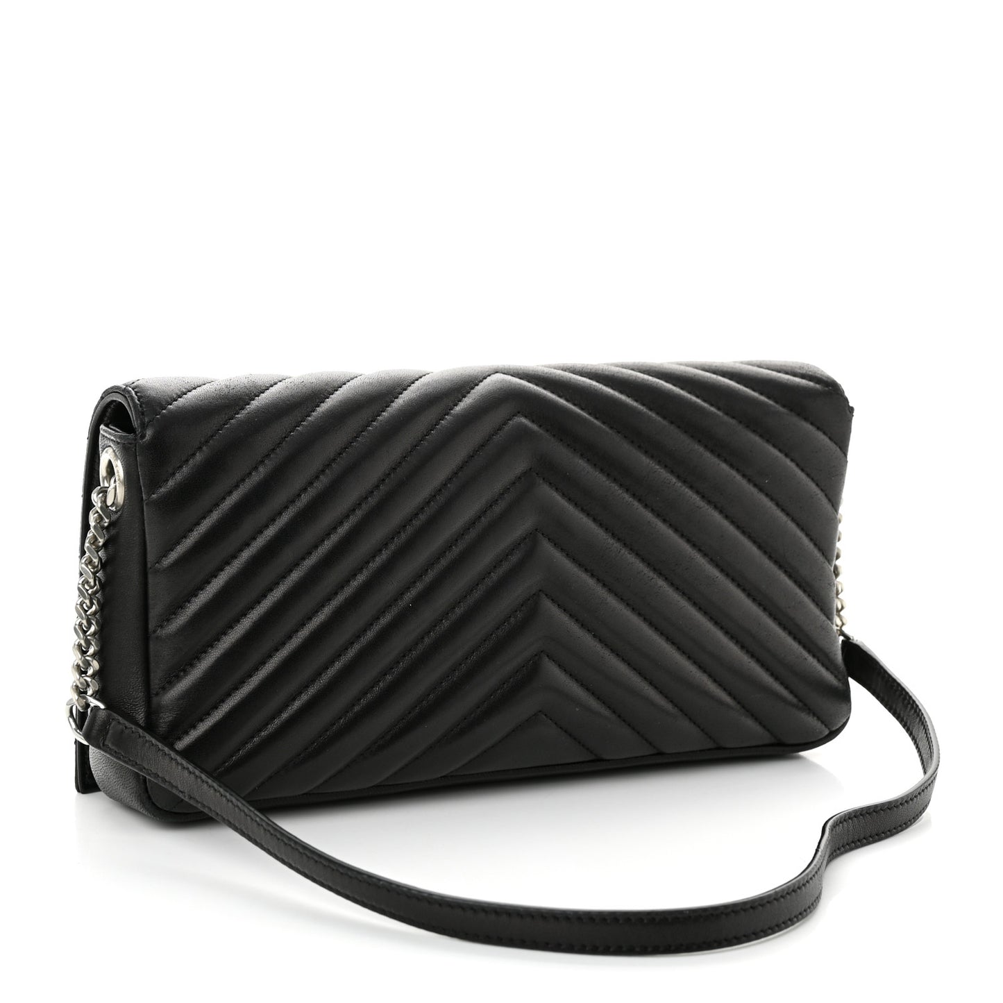 Lambskin Matelasse Monogram Kate 99 Black