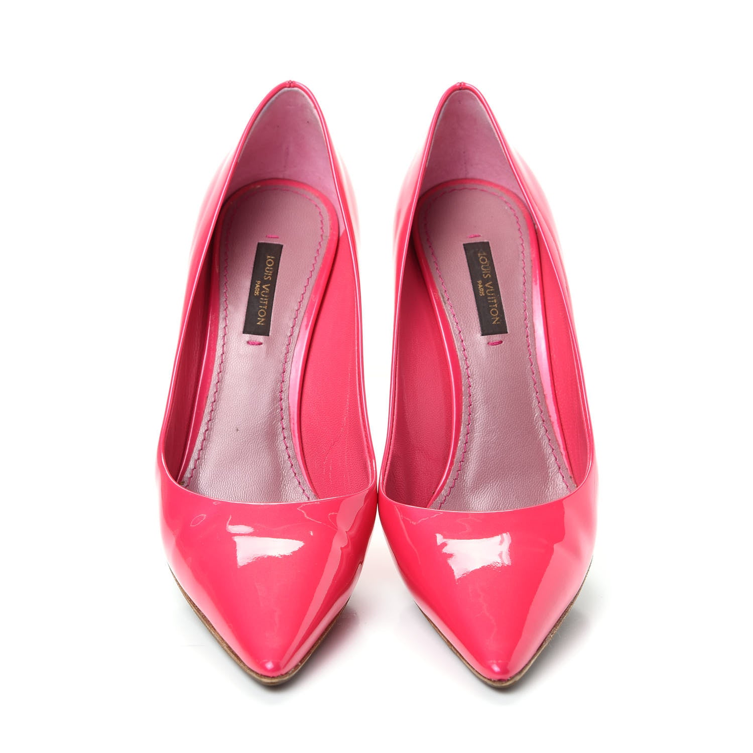 Louis Vuitton Patent Calfskin Strawberry Pumps 36.5 Rose Pop 5 of 9