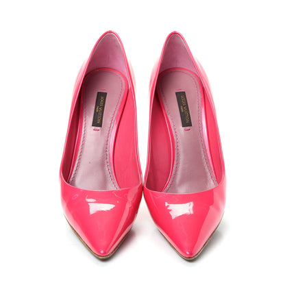 Louis Vuitton Patent Calfskin Strawberry Pumps 36.5 Rose Pop 5 of 9