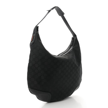 Gucci Nylon Monogram Large Princy Hobo Black 3 of 14