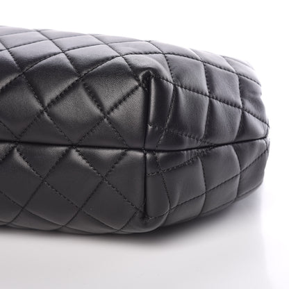Chanel Lambskin Quilted Accordion Tote Black 6 of 10
