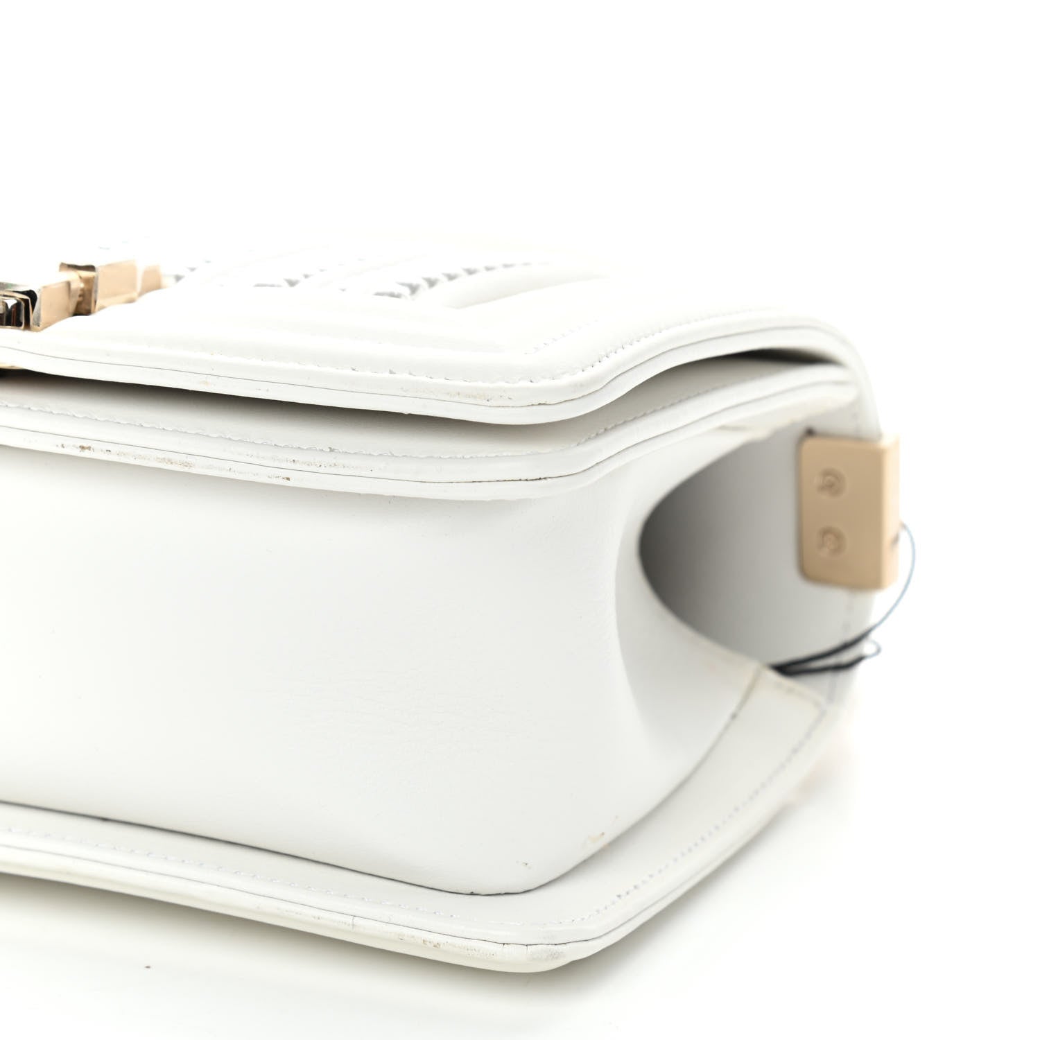 Chanel Calfskin Pearl Small Boy Flap White 10 of 10