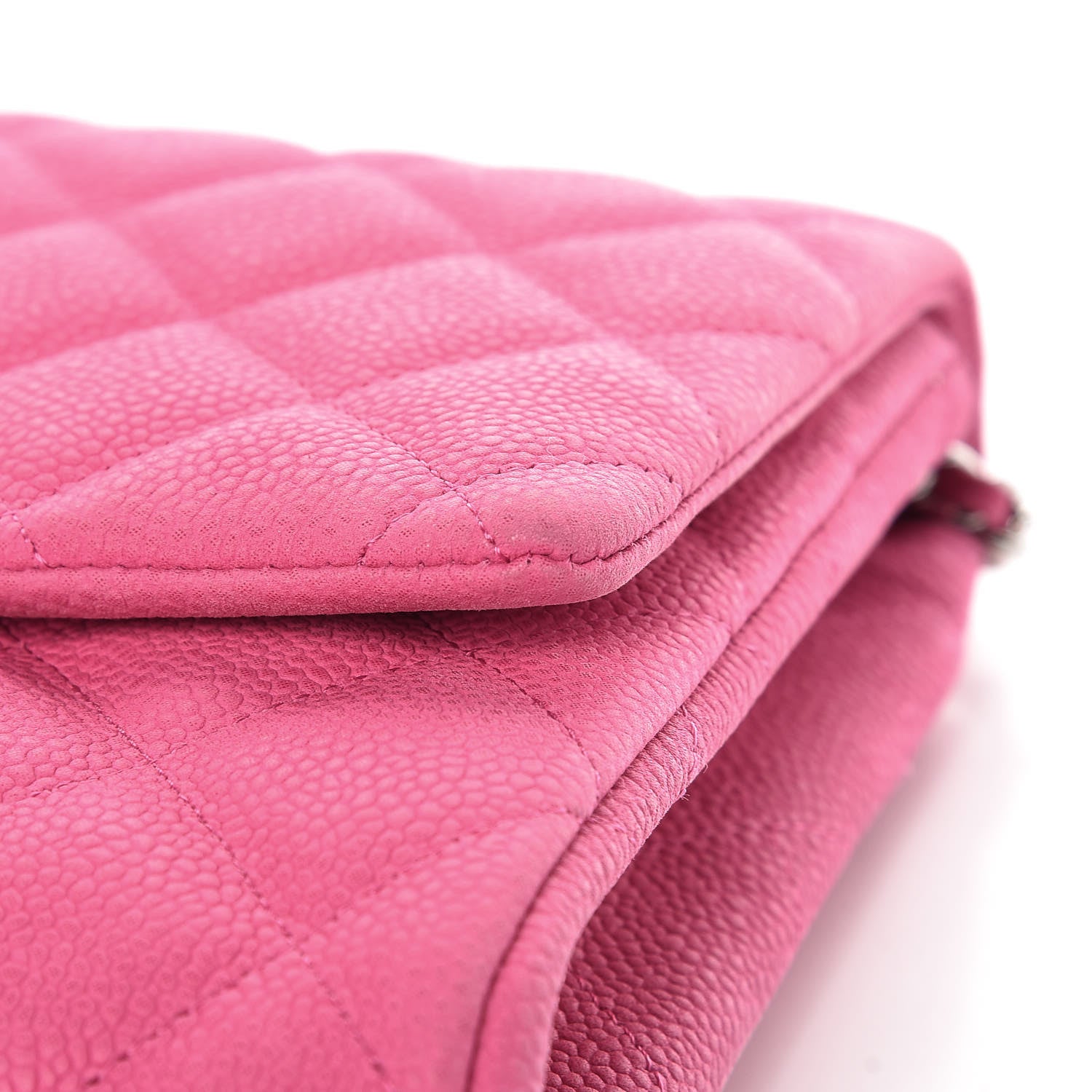Chanel Iridescent Caviar Clutch with Chain Flap Pink 13 of 14