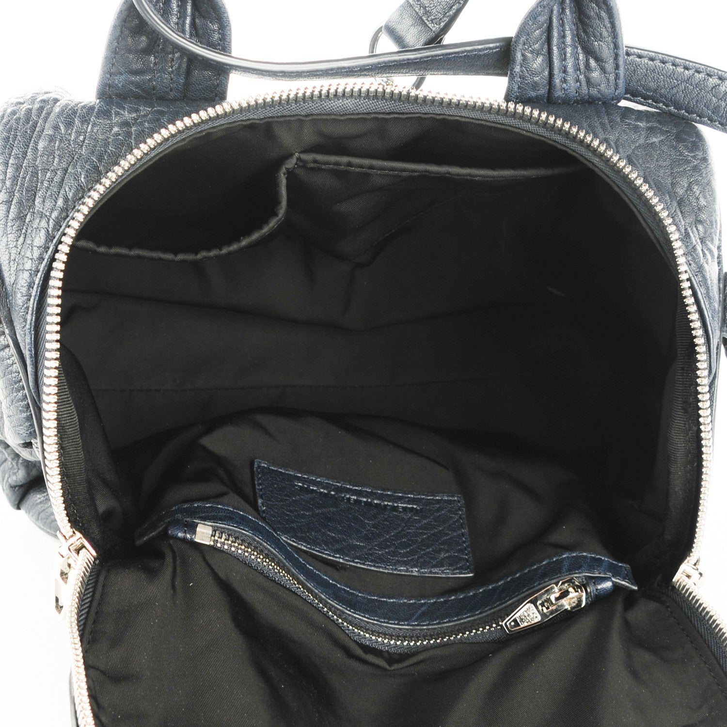 Alexander Wang Pebbled Lambskin Rockie Navy 5 of 8