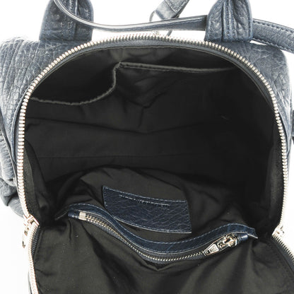 Alexander Wang Pebbled Lambskin Rockie Navy 5 of 8
