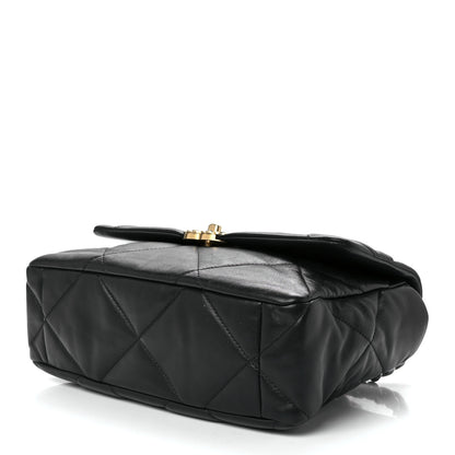 Chanel Lambskin Quilted Large Chanel 19 Flap Black 8 of 10