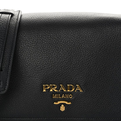 Prada Vitello Phenix Crossbody Bag Black 8 of 11