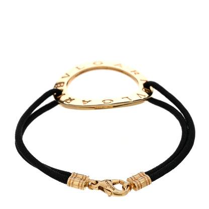 Bulgari 18K Yellow Gold BVLGARI BVLGARI Double Cord Bracelet Black 2 of 3