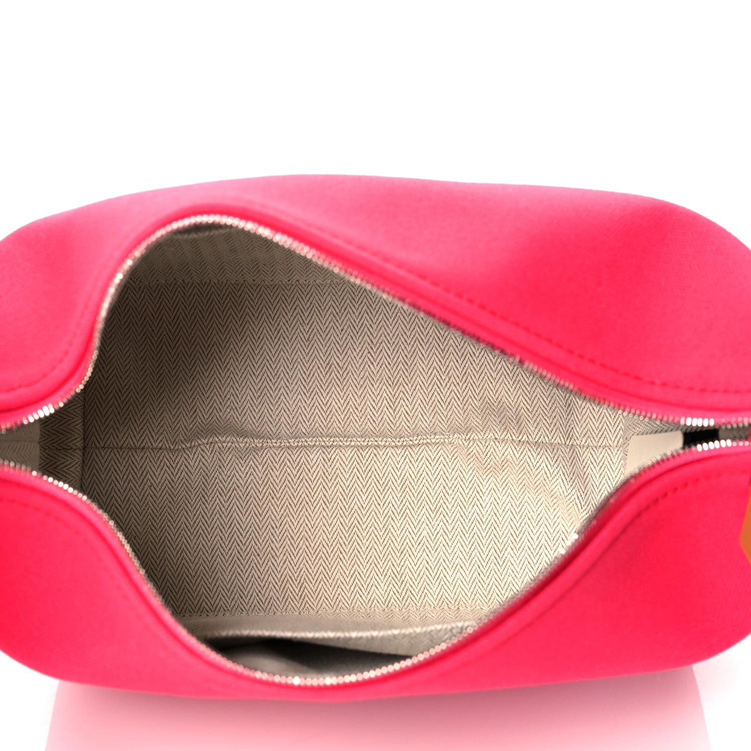 Hermes Canvas Small Bride-A-Brac Pouch Hibiscus 5 of 9