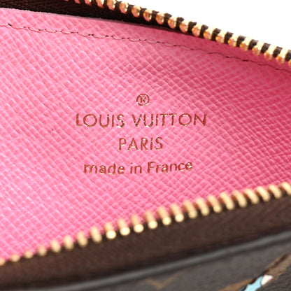 Louis Vuitton Monogram 2023 Christmas Animation Alpine Zipped Romy Card Holder Pink 6 of 7