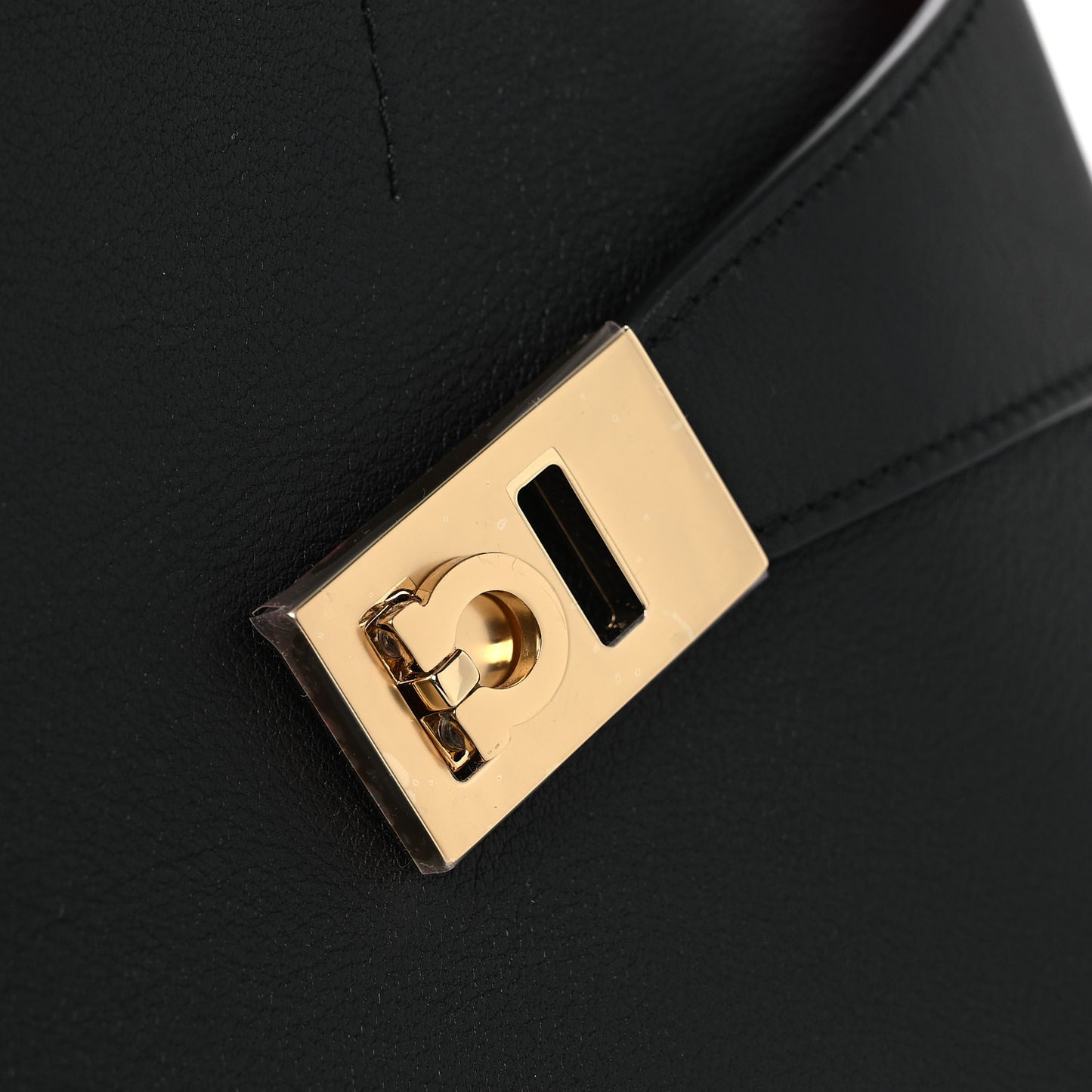 Calfskin Medium Hug Soft Bicolor Shoulder Bag Black Flame Red