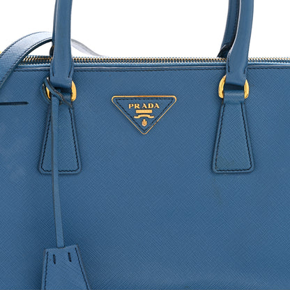 Prada Saffiano Lux Small Galleria Double Zip Tote Cobalto 9 of 13