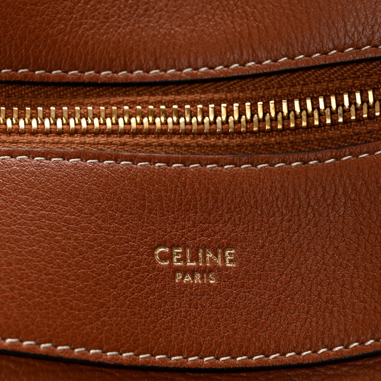 Celine Supple Calfskin Medium Romy Shoulder Bag Tan 6 of 13