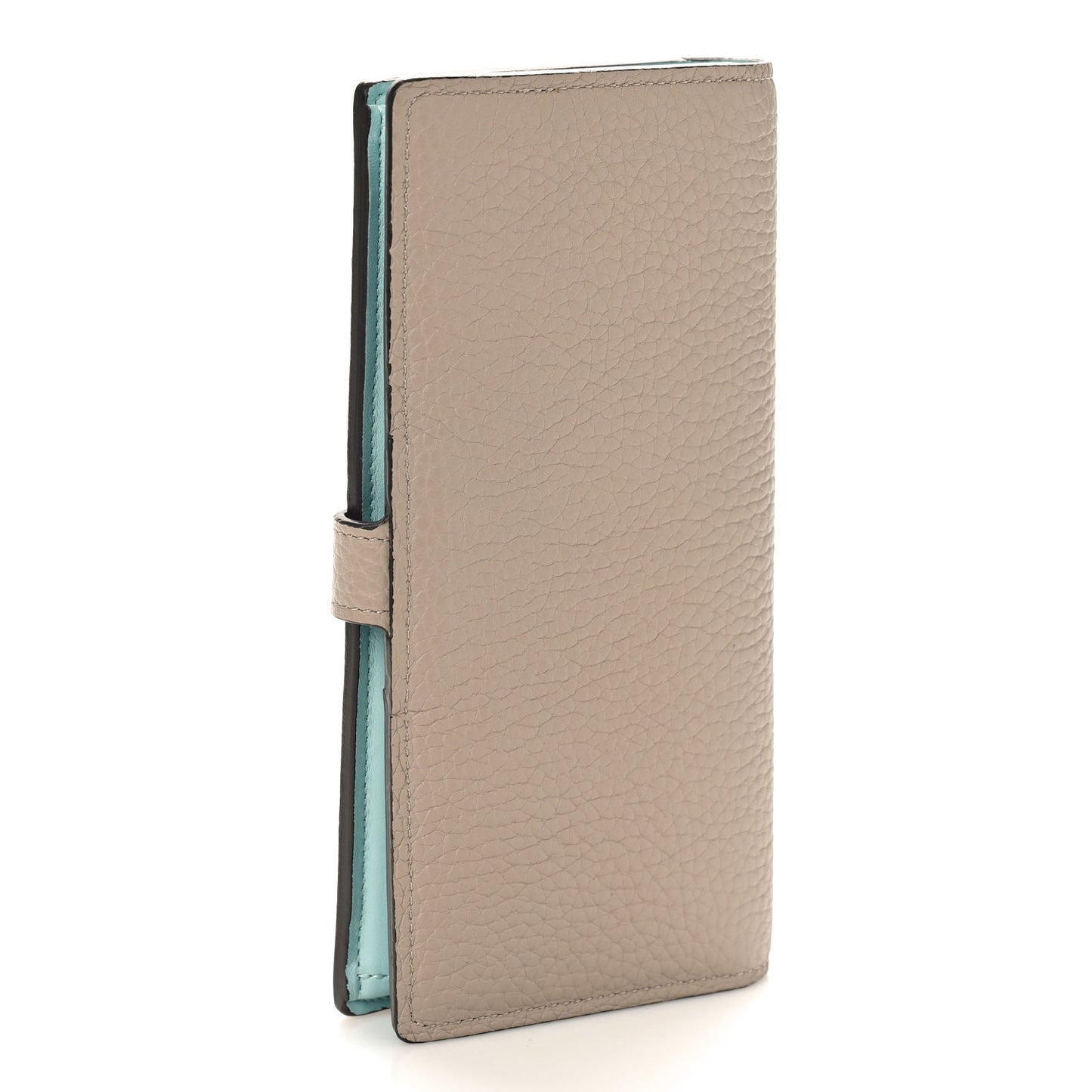 Taurillon LV Vertical Capucines Wallet Galet Aquamarine