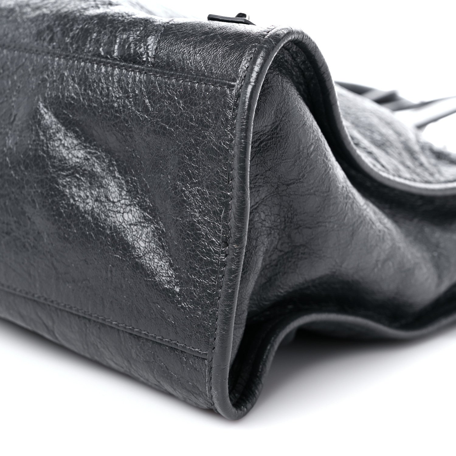 Balenciaga Agneau Classic Silver Hardware City Gris Fossile Anthracite 9 of 12