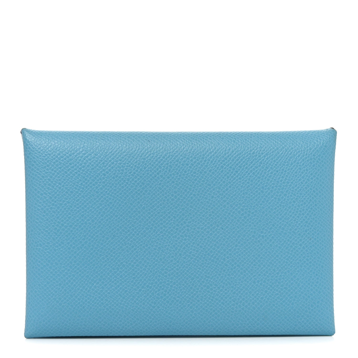 Hermes Epsom Calvi Card Case Celeste 1 of 8