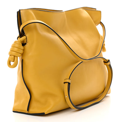 Loewe Calfskin Flamenco Knot Bag Mustard 3 of 10