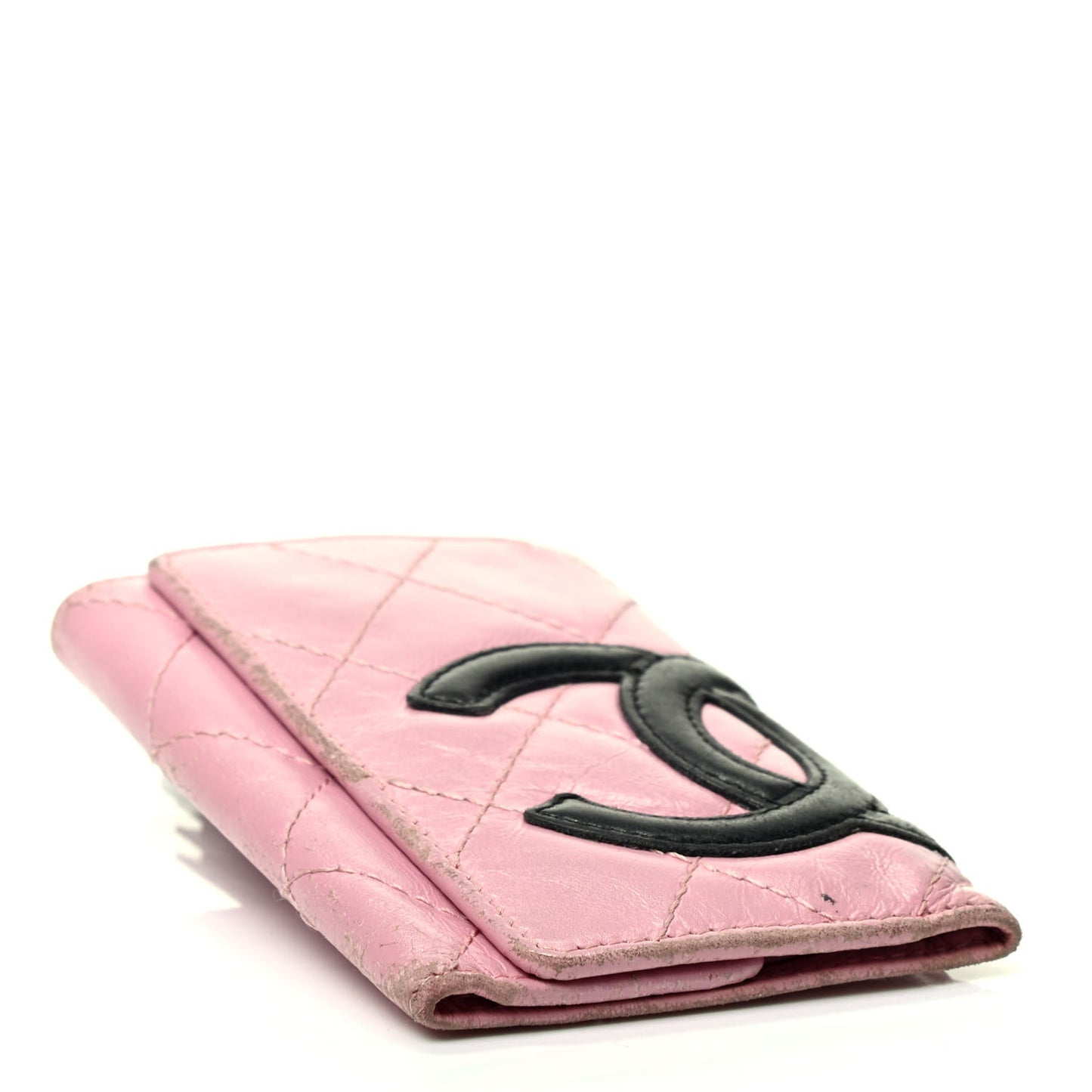 Calfskin Quilted Cambon 6 Key Holder Pink