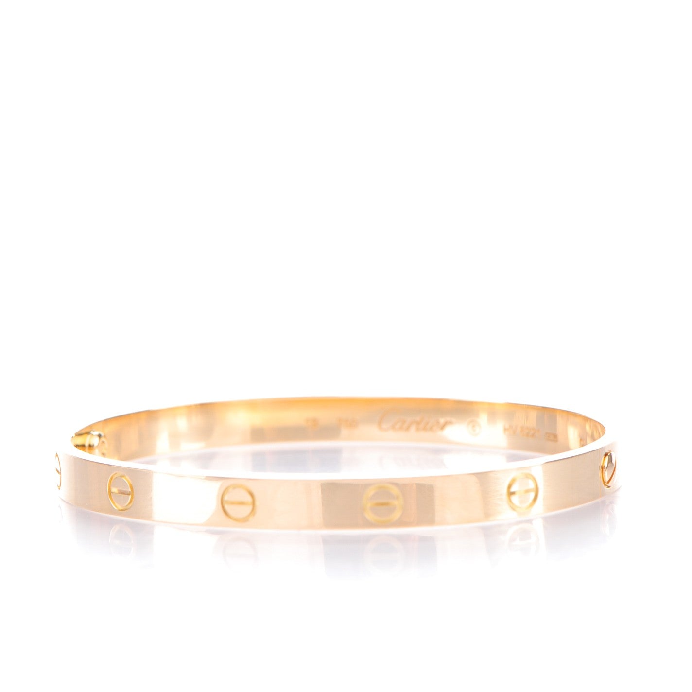 Cartier 18K Yellow Gold LOVE Bracelet 19 3 of 5