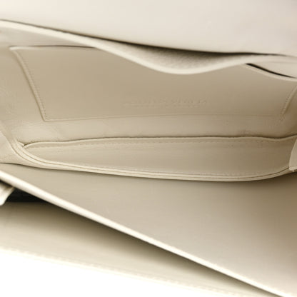Bottega Veneta Calfskin Mount Envelope Bag White 6 of 11