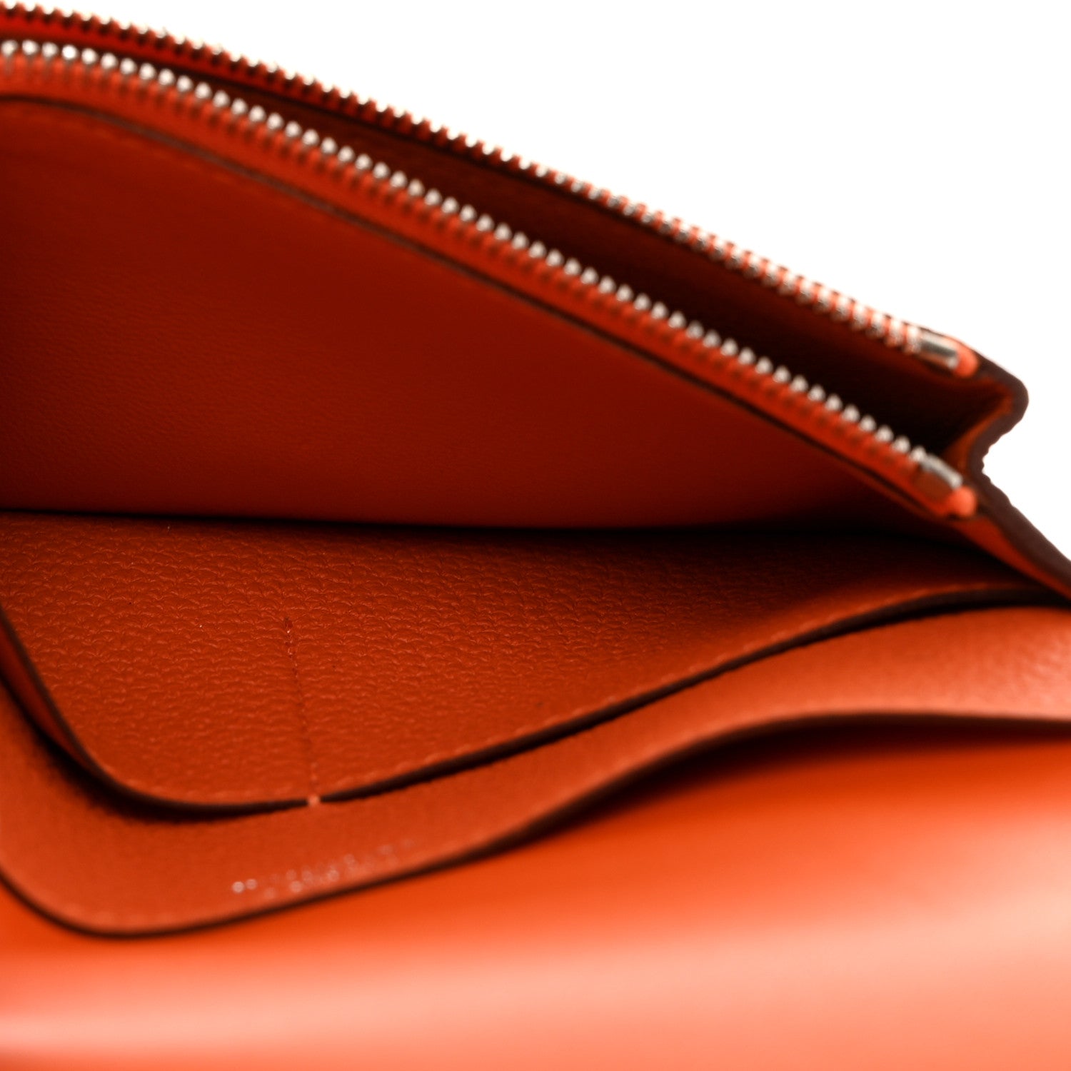 Hermes Togo Dogon Compact Wallet Orange 5 of 8