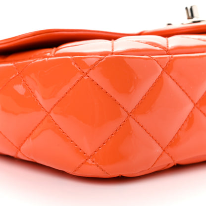 Chanel Patent Quilted Small Coco Shine Flap Orange 9 of 12