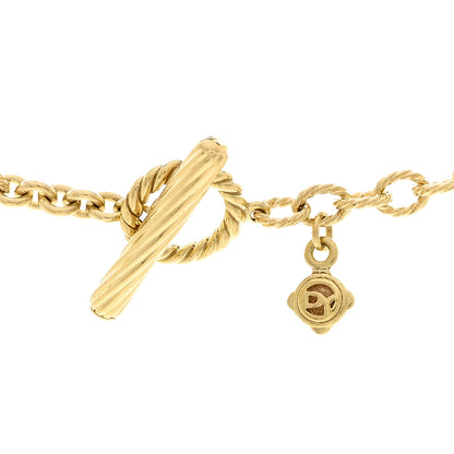 David Yurman 18K Yellow Gold 3.7mm Cable Link Toggle Necklace 38" 4 of 4