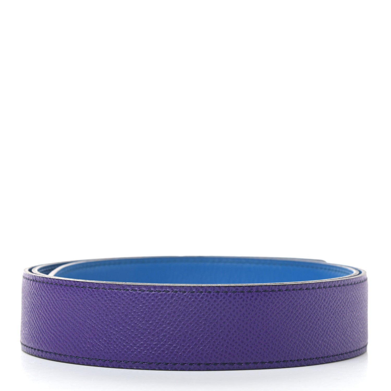 Hermes Epsom Swift 32mm Belt Strap 90 Crocus Bleu Hydra 2 of 5