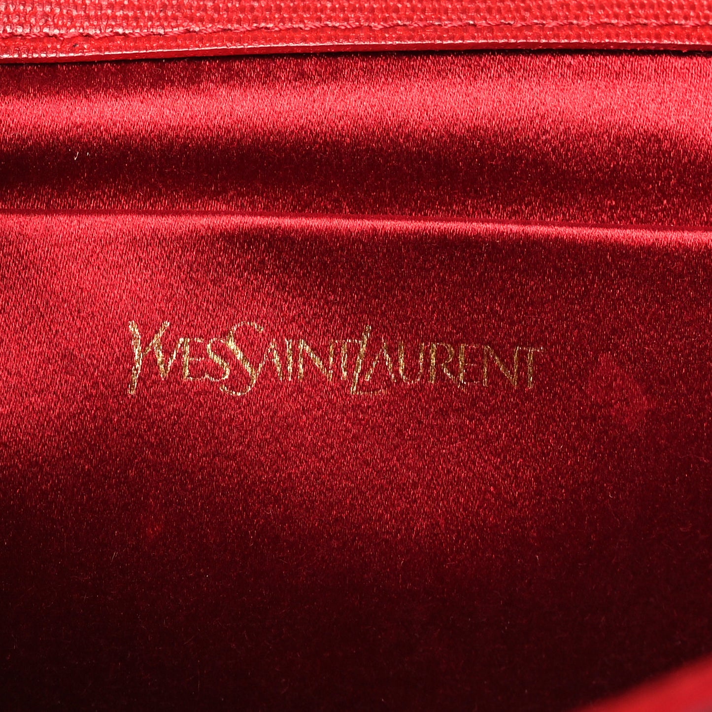 Textured Calfskin Classic Y Ligne Clutch Red