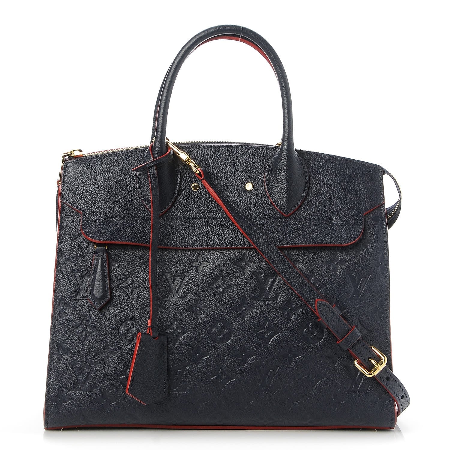 Louis Vuitton Empreinte Pont Neuf MM Marine Rouge 1 of 8