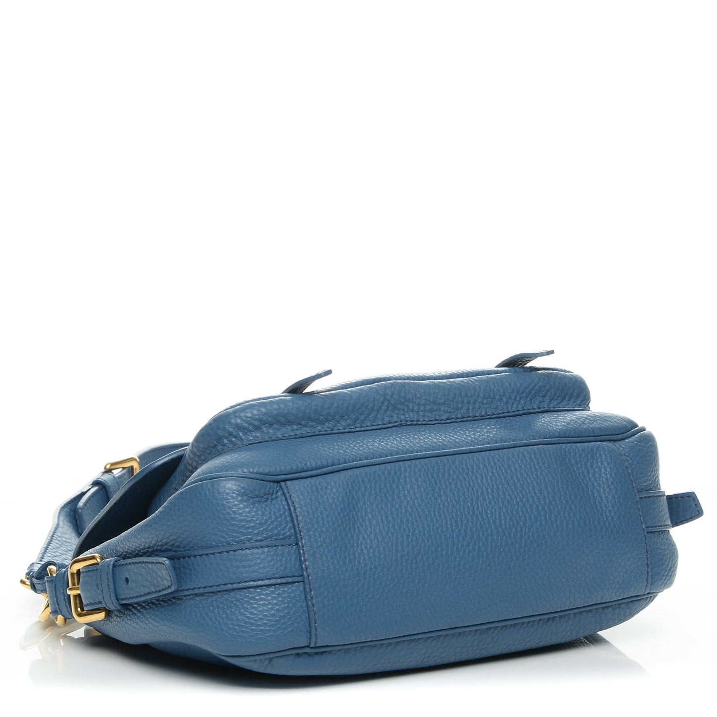 Vitello Daino Messenger Bag Cobalto