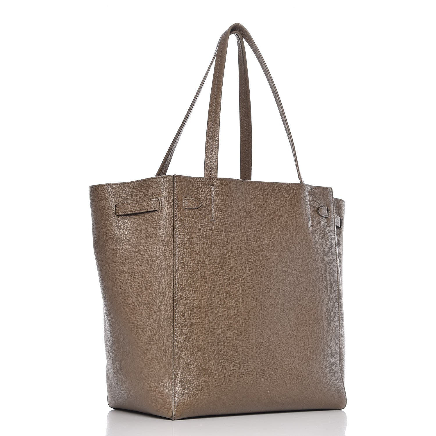 Celine Soft Grained Calfskin Small Belt Cabas Phantom Taupe 3 of 15