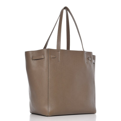 Celine Soft Grained Calfskin Small Belt Cabas Phantom Taupe 3 of 15