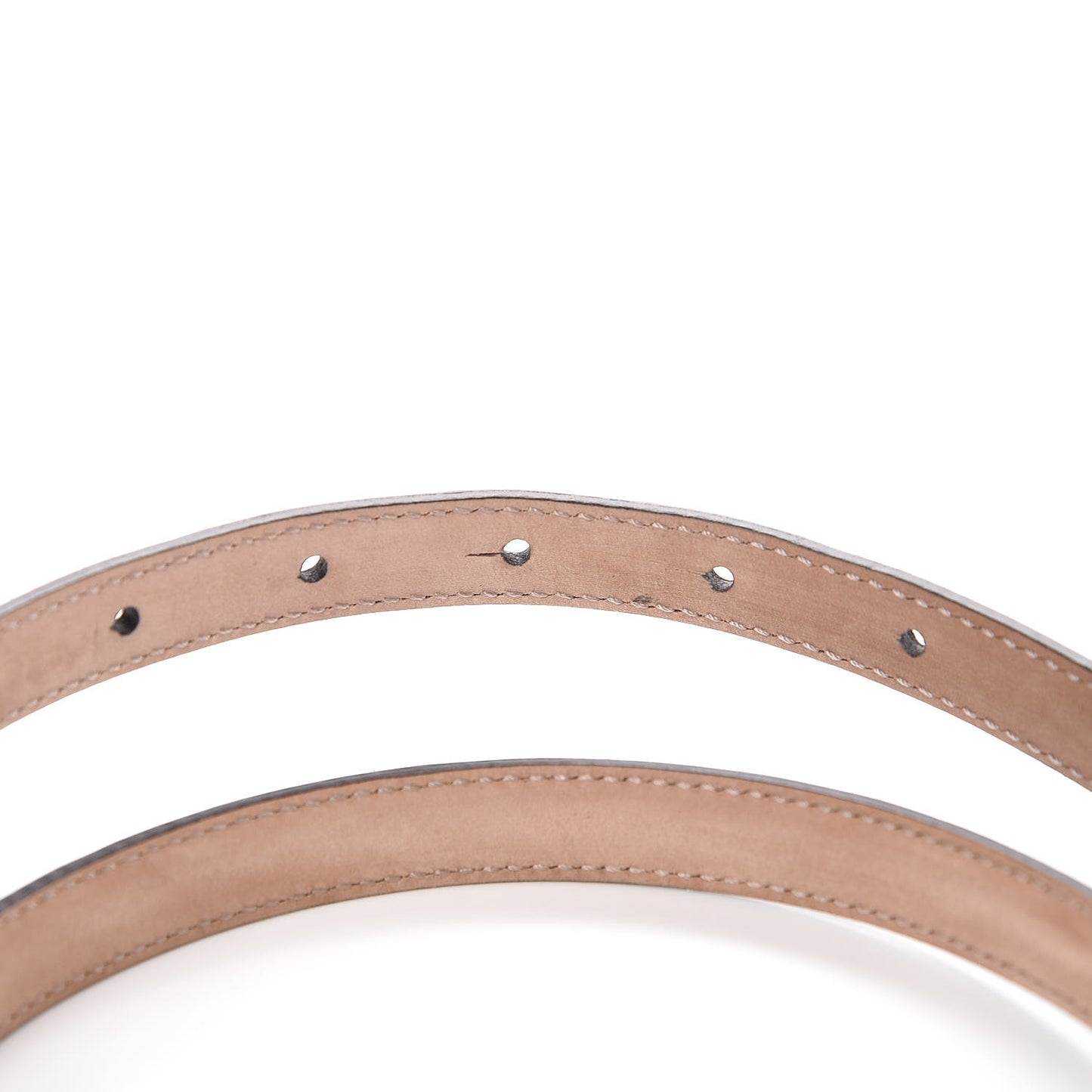 Calfskin Horsebit Skinny Belt 85 34 Black