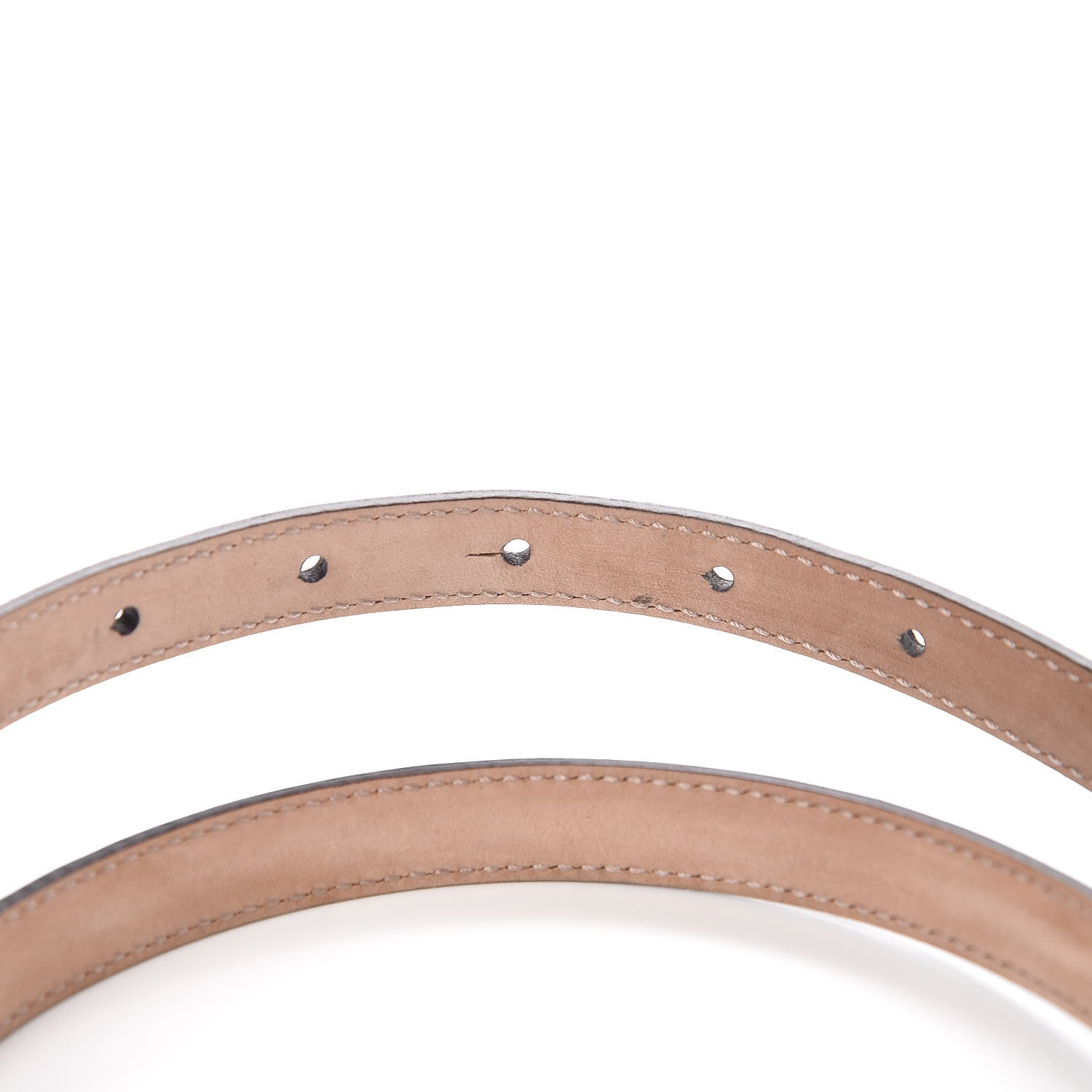 Gucci Calfskin Horsebit Skinny Belt 85 34 Black 5 of 6