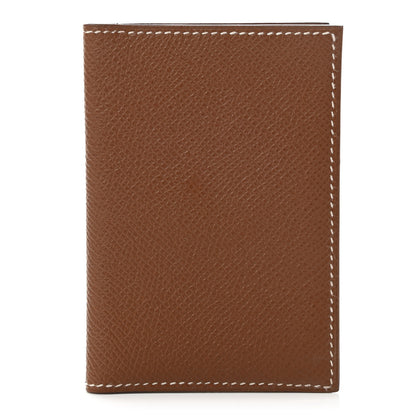 Hermes Epsom MC2 Euclide Card Holder Case Gold 1 of 7