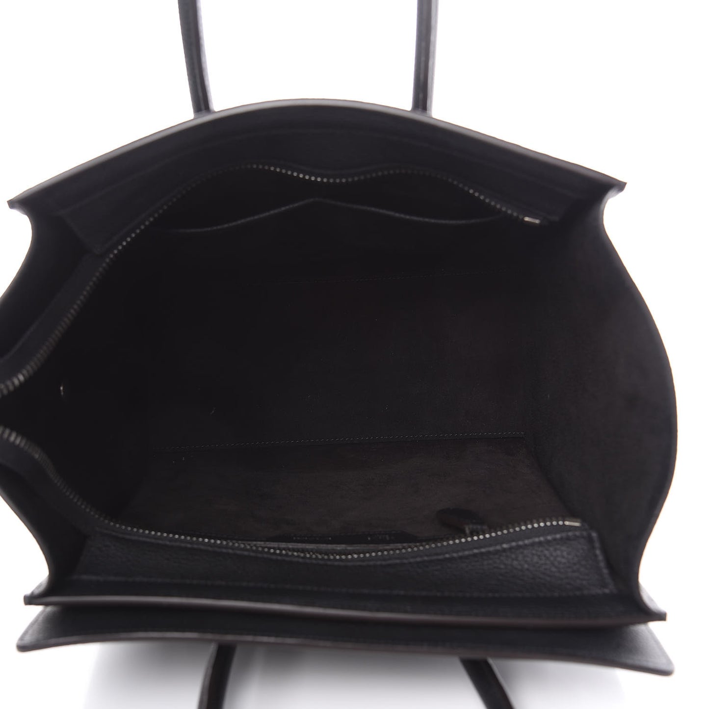 Drummed Calfskin Micro Luggage Black