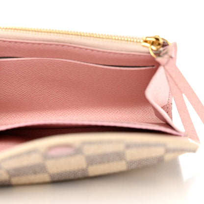 Louis Vuitton Damier Azur Rosalie Coin Purse Rose Ballerine 5 of 11