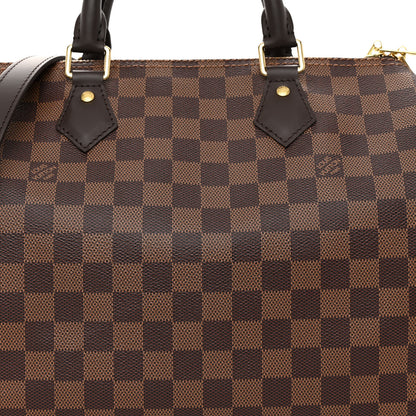 Louis Vuitton Damier Ebene Speedy Bandouliere 30 7 of 9