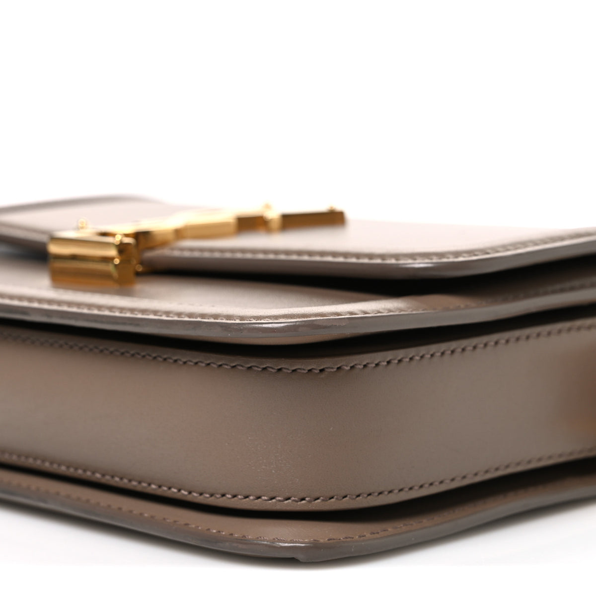 Smooth Calfskin Small Solferino Satchel Natural Tan