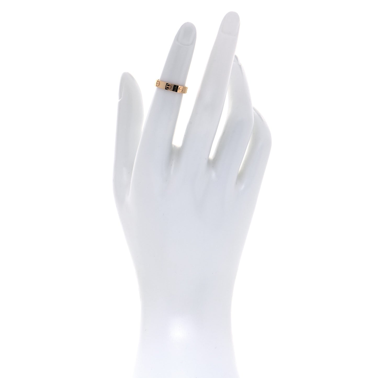 18K Yellow Gold 3.5mm LOVE Wedding Band Ring 47 4