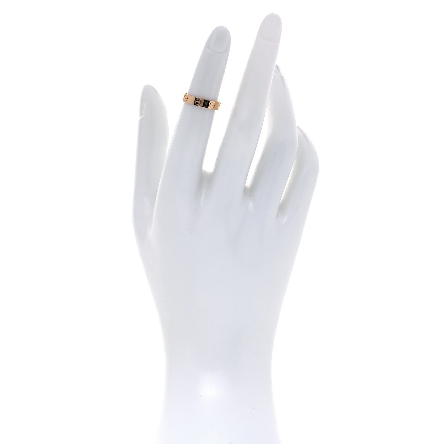 Cartier 18K Yellow Gold 3.5mm LOVE Wedding Band Ring 47 4 2 of 6