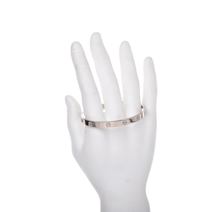 Cartier 18K White Gold LOVE Bracelet 20 2 of 6