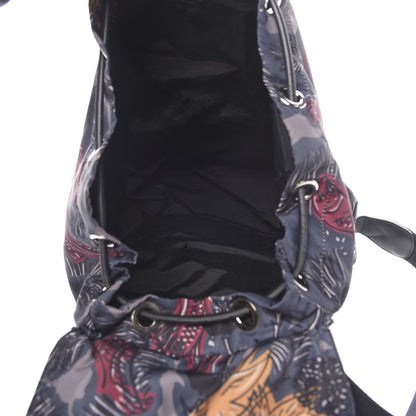 Burberry Nylon Beasts Print Large Rucksack Backpack Blue 4 of 11