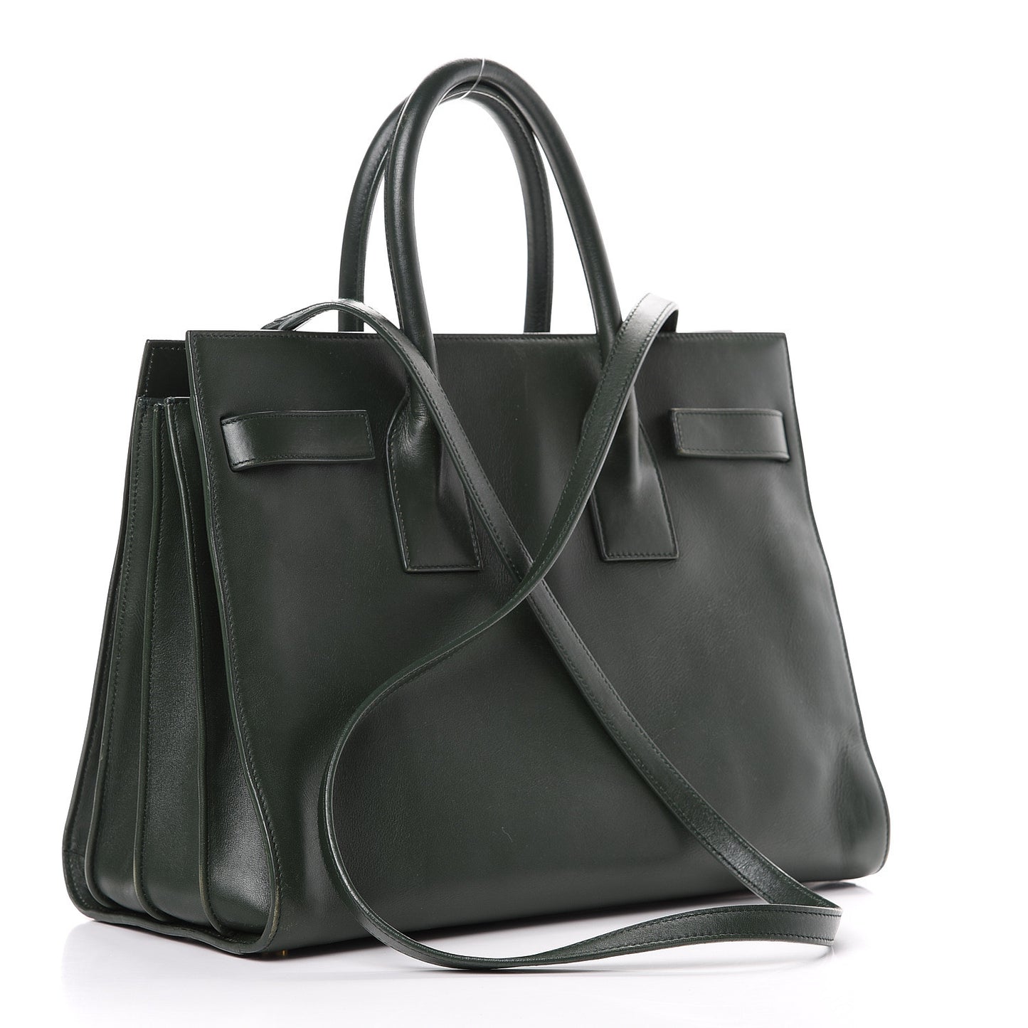 Calfskin Small Sac De Jour Dark Green